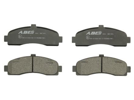 Комплект гальмівних колодок передн, NISSAN MICRA II, MICRA III 1.0-1.5D 08.92-06.10 ABE C11053ABE