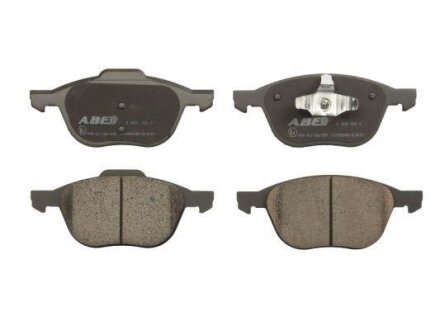 Комплект гальмівних колодок передній VOLVO C30, C70 I, C70 II, S40 II, V40, V50, FORD C-MAX, C-MAX II, ECOSPORT, FOCUS C-MAX, FOCUS II, FOCUS III, GRAND C-MAX, KUGA I, KUGA II 1.0-Electric 03.97- ABE C13055ABE