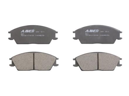 Комплект гальмівних колодок передн, HONDA ACCORD II HYUNDAI ACCENT, ACCENT I, ACCENT II, ELANTRA III, GETZ, LANTRA I, PONY, PONY / EXCEL, S, SONATA III 1.1-2.0 09.83-12.10 ABE C14020ABE