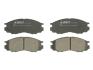 Комплект гальмівних колодок передн, MITSUBISHI COLT VI, DELICA / SPACE GEAR, ECLIPSE, ECLIPSE II, ECLIPSE III, L 300 III, L200, L400, LANCER IV, LANCER V, LANCER VII, LANCER VIII 0.7-3.5 03.80- ABE C15000ABE (фото 1)
