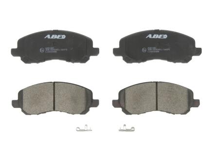 Комплект гальмівних колодок передн, CHRYSLER 200, SEBRING, STRATUS CITROEN C4 AIRCROSS DODGE AVENGER, CALIBER, CARAVAN, STRATUS JEEP COMPASS, PATRIOT LANCIA FLAVIA 0.7-3.8 03.80- ABE C15044ABE