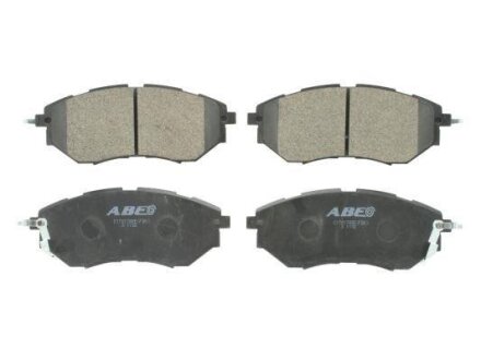Комплект гальмівних колодок передн, SUBARU FORESTER, IMPREZA, LEGACY III, LEGACY IV, LEGACY V, LEGACY VI, LEVORG, OUTBACK, TRIBECA, XV 1.5-3.6 08.00- ABE C17017ABE