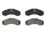 Комплект гальмівних колодок передн, IVECO DAILY I, DAILY II, DAILY III, DAILY IV, DAILY V, DAILY VI RVI MASCOTT CITROEN JUMPER II LADA NIVA TRAVEL NISSAN NT400 CABSTAR 1.7-Electric 01.85- ABE C1E009ABE (фото 1)