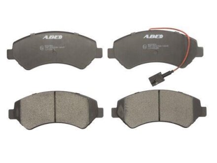 Комплект гальмівних колодок передн, DS DS 3 CITROEN C3 III, DS3, JUMPER II, XSARA FIAT DUCATO OPEL MOVANO C PEUGEOT BOXER 1.2-Electric 04.00- ABE C1F058ABE