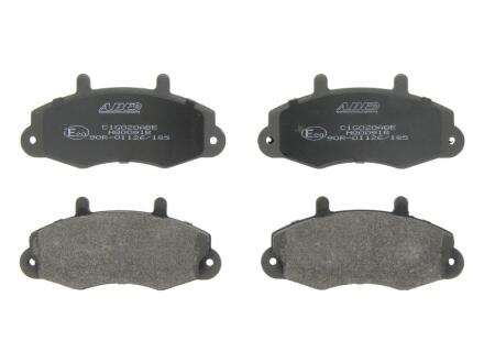 Комплект гальмівних колодок передн, FORD TRANSIT, TRANSIT TOURNEO 2.0-2.9 12.85-12.00 ABE C1G020ABE