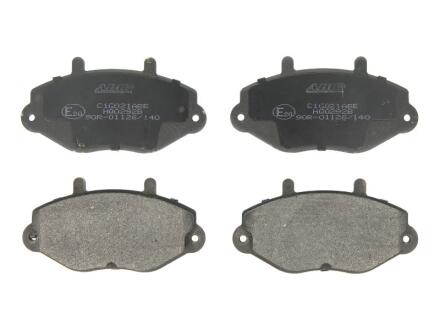 Комплект гальмівних колодок передн, FORD TRANSIT, TRANSIT TOURNEO MAZDA 3 1.6-2.9 09.88-09.14 ABE C1G021ABE