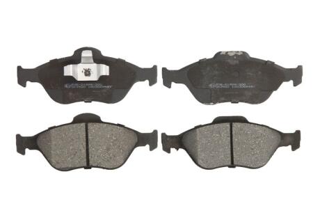 Комплект гальмівних колодок передн, FORD C-MAX II, ECOSPORT, FIESTA, FIESTA IV, FIESTA V, FIESTA/HATCHBACK, FIESTA/MINIVAN, FOCUS II, FOCUS III, FUSION, KA, PUMA, STREET KA 1.0-2.3 08.95- ABE C1G038ABE