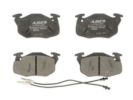 Комплект гальмівних колодок передн CITROEN SAXO, PEUGEOT 106 I, 106 II, 205, 205 I, 205 II, 305, 305 I, 305 II, 306, 309, 309 I, 309 II, 405 I, 405 II, RE ABE C1P005ABE