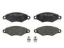 Комплект гальмівних колодок передн, PEUGEOT 106 II, 206, 206+, 306, J5 1.1-2.5D 09.81- ABE C1P026ABE (фото 1)