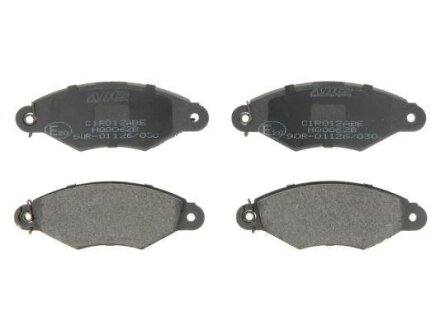 Колодки гальмівні дискові передні RENAULT Kangoo 97-07, Thalia 99-08, PEUGEOT 206 98-12, 306 93-02, CITROEN Xsara 00-06, Xsara 97-00 ABE C1R012ABE