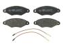 Комплект гальмівних колодок передн, NISSAN KUBISTAR, MURANO II, NAVARA NP300, QASHQAI I RENAULT KANGOO, KANGOO EXPRESS 1.0-3.5 08.97- ABE C1R028ABE (фото 1)