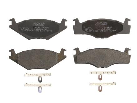 Комплект гальмівних колодок передн, SEAT CORDOBA, IBIZA II VW GOLF I, GOLF II, JETTA I, JETTA II, PASSAT B1, PASSAT B2, POLO, POLO III CLASSIC, SANTANA, SAVEIRO I, SCIROCCO 1.3-2.2 05.73-09.02 ABE C1W010ABE