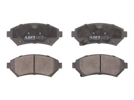 Комплект гальмівних колодок передн, BUICK PARK AVENUE, REGAL CADILLAC DEVILLE, ELDORADO, SEVILLE CHEVROLET IMPALA, MONTE CARLO, TRANS SPORT, VENTURE OPEL SINTRA 2.2-5.7 01.70-12.05 ABE C1X017ABE