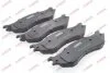 Комплект гальмівних колодок передн, DODGE DURANGO, RAM 1500, RAM 2500 3.7-6.7D 06.01-12.10 ABE C1Y028ABE (фото 2)