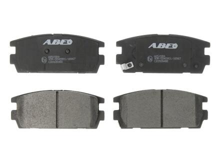Комплект гальмівних колодок задн, HYUNDAI TERRACAN 2.5D/2.9D/3.5 11.01-12.06 ABE C20506ABE