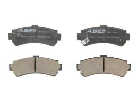 Комплект тормозных колодок, дисковый тормоз ABE C21037ABE