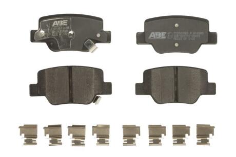 Комплект гальмівних накладок, дискове гальмо ABE C22041ABE-P
