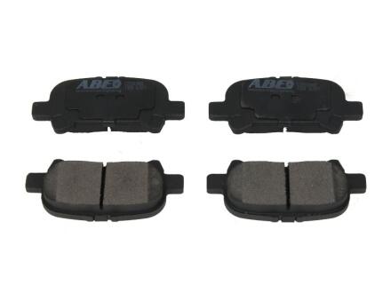 Комплект гальмівних колодок задн, TOYOTA AVALON, CAMRY, HARRIER, MARK X ZIO I, RAV 4 III, RAV 4 IV, SOLARA 2.0-3.5 06.98- ABE C22043ABE