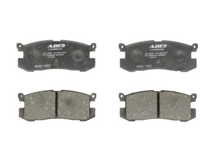 Комплект гальмівних колодок задн, FORD USA PROBE I MAZDA 626 II, 626 III, RX-7 I 1.1-3.0 03.83-09.97 ABE C23006ABE