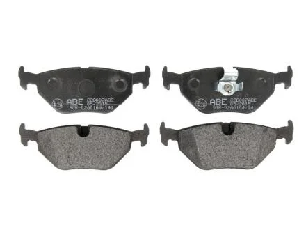 Комплект гальмівних колодок задн, BMW 3 (E36), 5 (E39), X3 (E83) 1.8-4.4 01.94-08.10 ABE C2B007ABE
