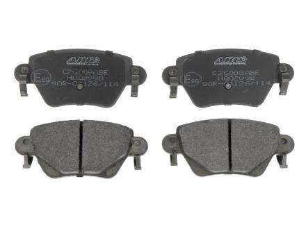 Комплект гальмівних колодок задн, ALFA ROMEO 159 FORD COUGAR, MONDEO III JAGUAR S-TYPE II, X-TYPE I RENAULT KANGOO, KANGOO EXPRESS 1.0-4.0 09.99- ABE C2G008ABE