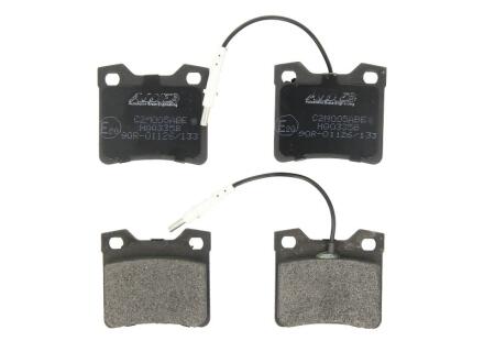 Комплект гальмівних колодок задн, MERCEDES V (638/2), VITO (W638) AUDI 80 B2 PEUGEOT 406 1.8-2.8 02.86-10.04 ABE C2M005ABE