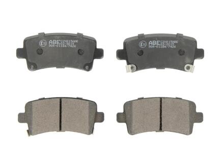 Комплект гальмівних колодок задн, BUICK LA CROSSE CADILLAC XTS CHEVROLET MALIBU OPEL INSIGNIA A, INSIGNIA A COUNTRY SAAB 9-5 1.4-3.6 07.08- ABE C2X015ABE