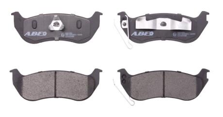 Комплект гальмівних колодок задн, CHRYSLER VOYAGER IV JEEP CHEROKEE, LIBERTY, WRANGLER II 2.4-4.0 08.96- ABE C2Y022ABE