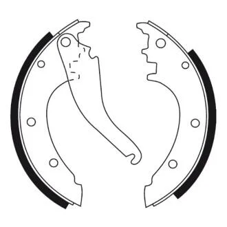 Комплект гальмівних колодок стояночної гальмівної системи ABE CRE002ABE
