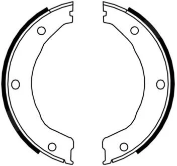 Гальмівна колодка FORD ESCORT CLASSIC, ESCORT V, ESCORT VI, ORION III KIA SEPHIA, SHUMA 1.3-2.0 07.90-08.02 ABE CRG002ABE