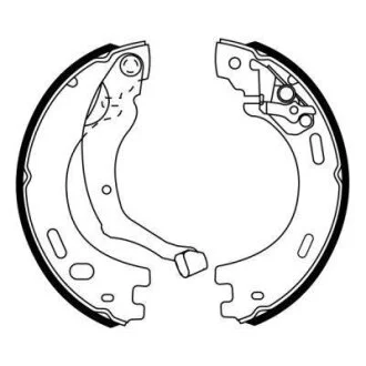 Гальмівні колодки, барабанні ABE CRI000ABE