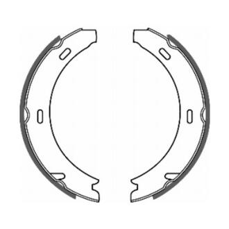 Колодки ручного гальма MB A-Class W168/169, C-Class W202/203 ABE CRM001ABE