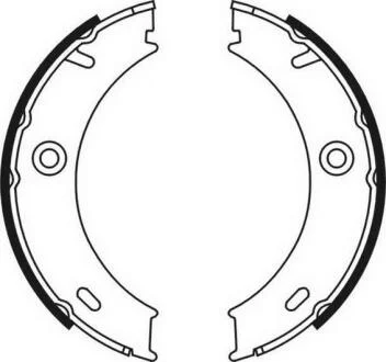 Колодки ручника MB Sprinter 408-416 (170x40) (без пружинок) ABE CRM003ABE