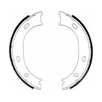 Гальмівна колодка MERCEDES A (W168), G (W461), G (W463), SPRINTER 2-T (901, 902), SPRINTER 3-T (903), VARIO, VW LT 28-35 II, LT 28-46 II 1.6-Electric 09.89- ABE CRM004ABE