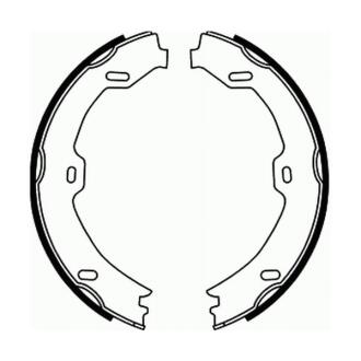 Колодки ручника MB E-class (W211)/S-class (W221) 05- (180x25) ABE CRM007ABE