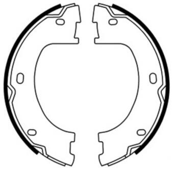 Гальмівна колодка MERCEDES SPRINTER 3,5-T (B906), SPRINTER 3-T (B906), SPRINTER 4,6-T (B906), SPRINTER 5-T (B906), SPRINTER 5-T (B907) VW CRAFTER 30-35, CRAFTER 30-50 1.8-3.5 04.06- ABE CRM015ABE