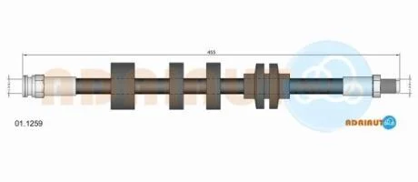 Шланг гальм. задн. ALFA ROMEO GIULIETTA -18 ADRIAUTO 01.1259