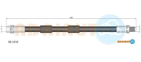 BMW шланг гальмівний передн. E39 ADRIAUTO 05.1210