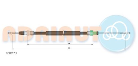 Трос зупиночних гальм ADRIAUTO 07.0217.1