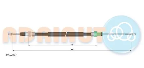 Тросовий привод, стоянкове гальмо ADRIAUTO 07.0217.1