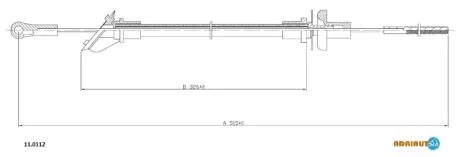 FIAT трос зчеплення Panda 45 SEAT Marbella ADRIAUTO 11.0112
