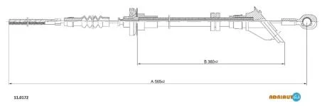 FIAT трос зчеплення Panda ADRIAUTO 11.0172
