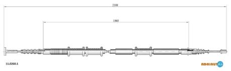 Тросовий привод, стоянкове гальмо ADRIAUTO 11.0260.1