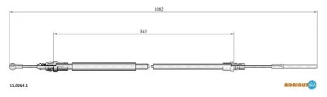 Трос стояночного гальма ADRIAUTO 11.0264.1