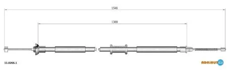 Тросовий привод, стоянкове гальмо ADRIAUTO 11.0266.1