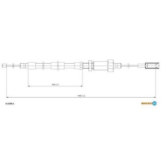 Трос гальмівний FIAT Jumper II all F02-/Ducato II all F 02-/Boxer II all F 02- ADRIAUTO 11.0280.1