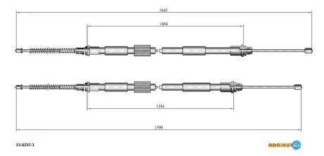 Трос зупиночних гальм ADRIAUTO 13.0237.1