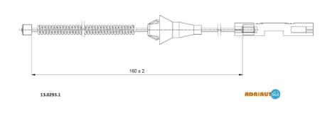Трос стояночного гальма ADRIAUTO 13.0293.1