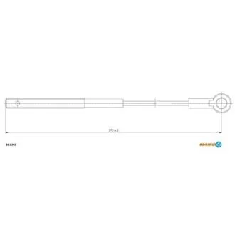Трос стояночного тормоза передний (380mm) LADA Нива ADRIAUTO 21.0202