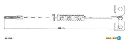 Трос ручного гальма ADRIAUTO 28.0217.1